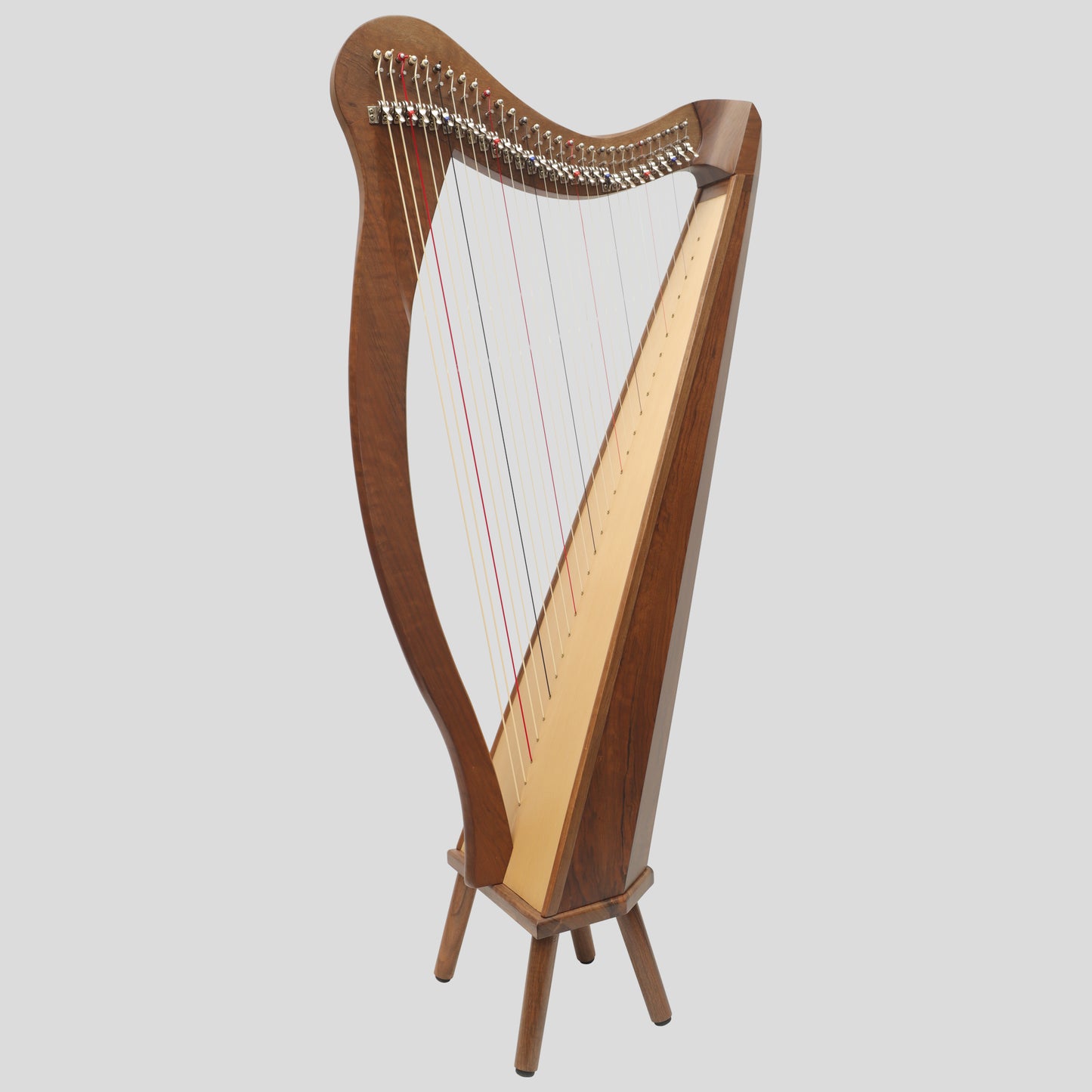 Muzikkon 29 String Ard Ri Harp Walnut