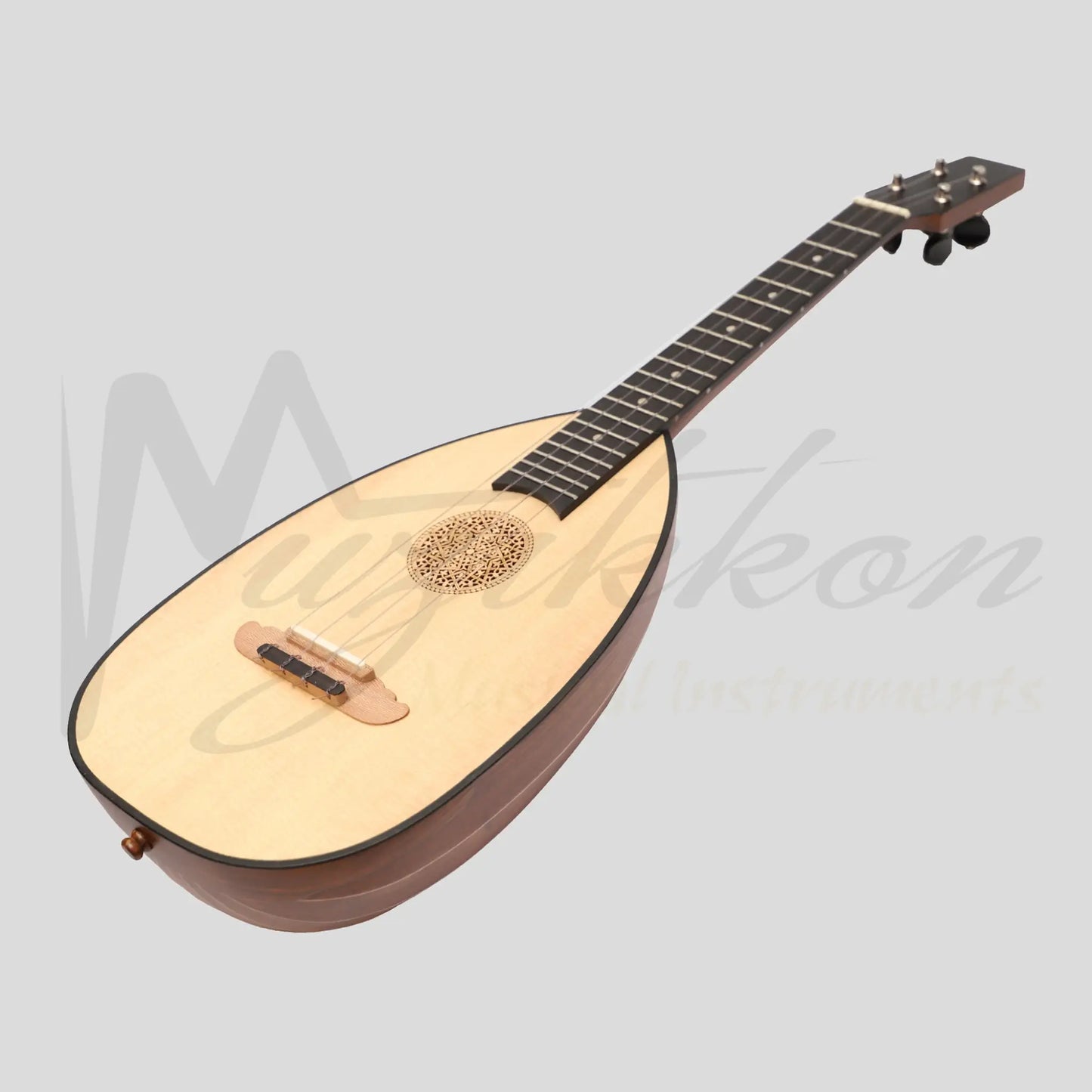 Muzikkon Baroque Ukelele 4 Strings Tenor Rosewood Left Hand