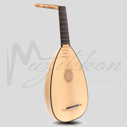 Muzikkon Descant Lute 7 Course Left Hand Lacewood