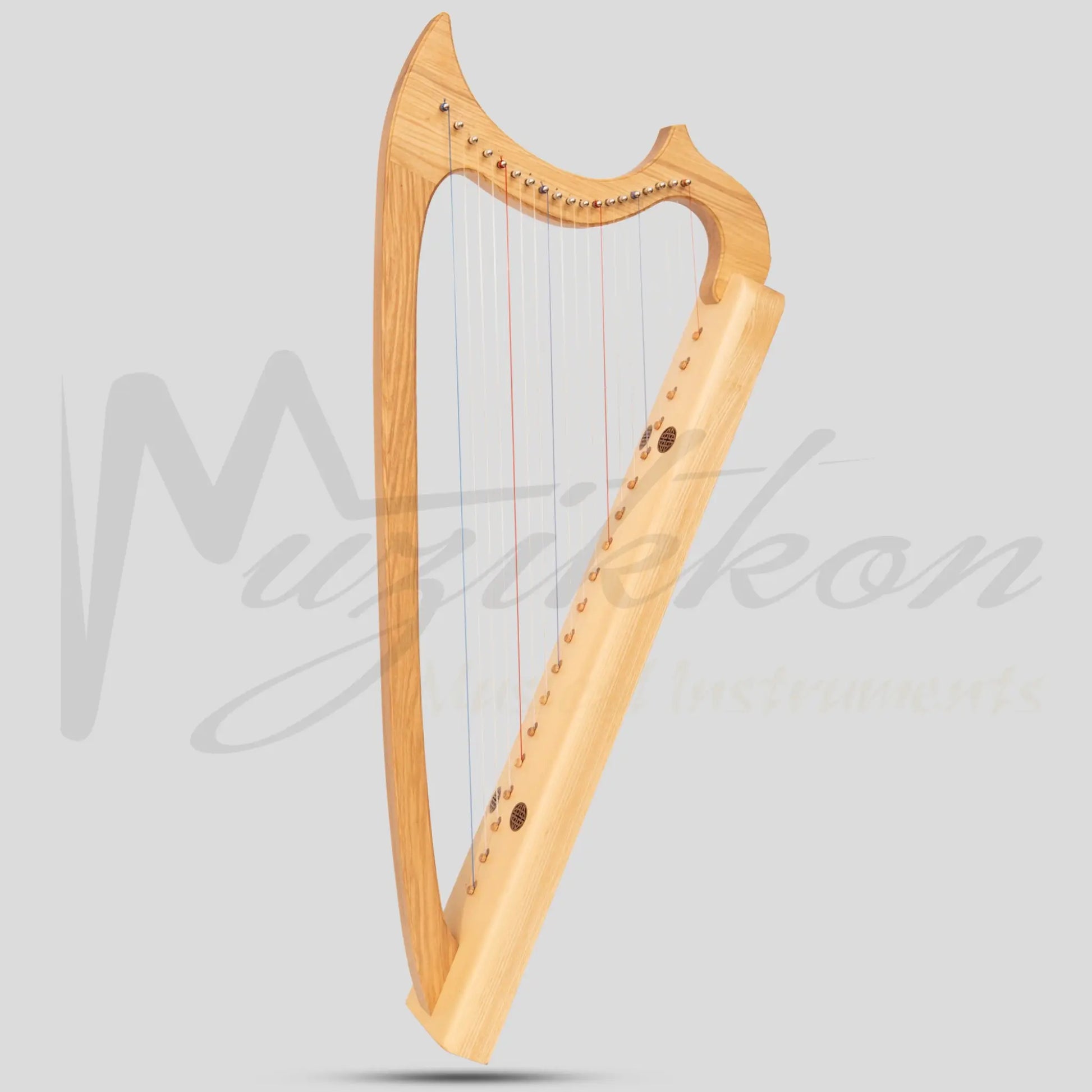 Muzikkon Gothic Harp 19 String Ashwood