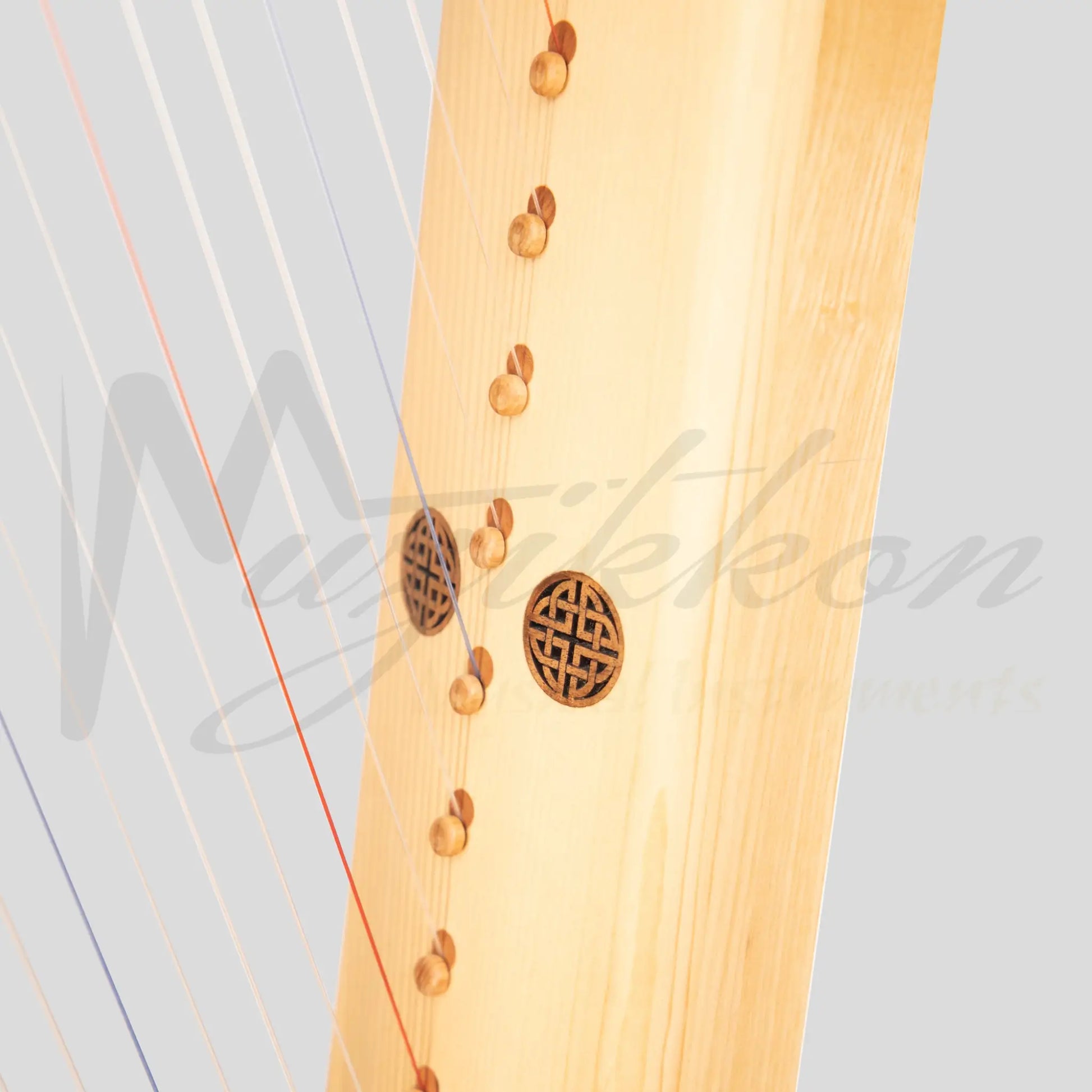 Muzikkon Gothic Harp 19 String Ashwood