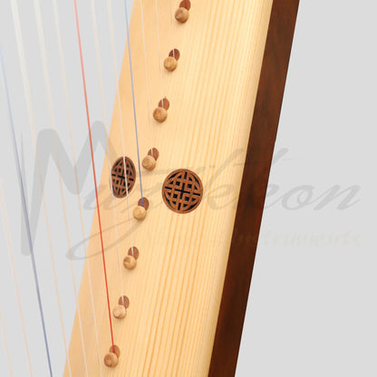 Muzikkon Gothic Harp 19 String Rosewood