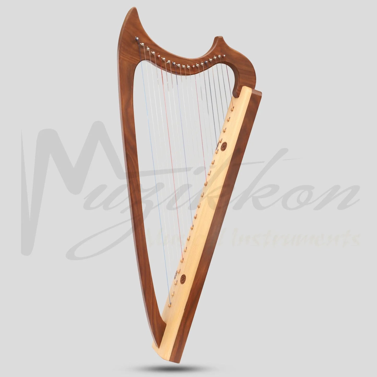 Muzikkon Gothic Harp 19 String Rosewood