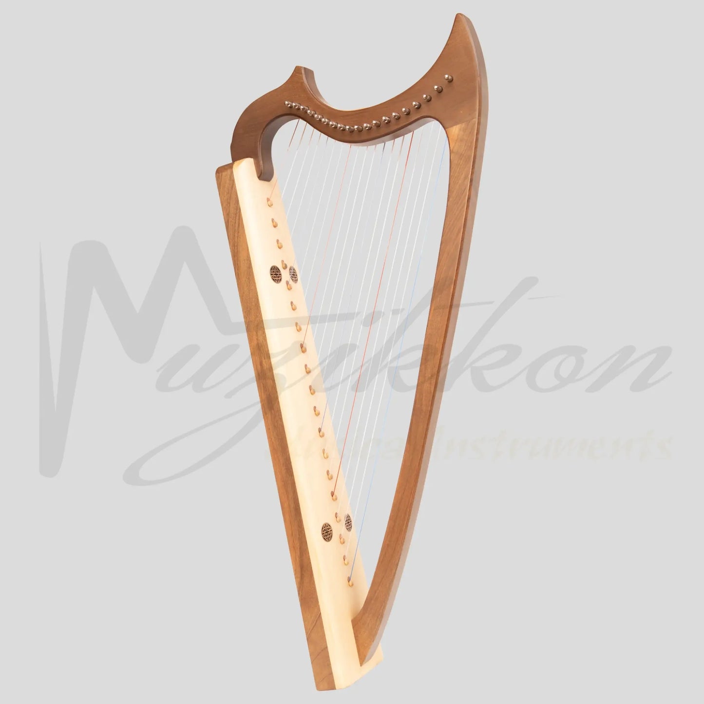 Muzikkon Gothic Harp 19 String Walnut