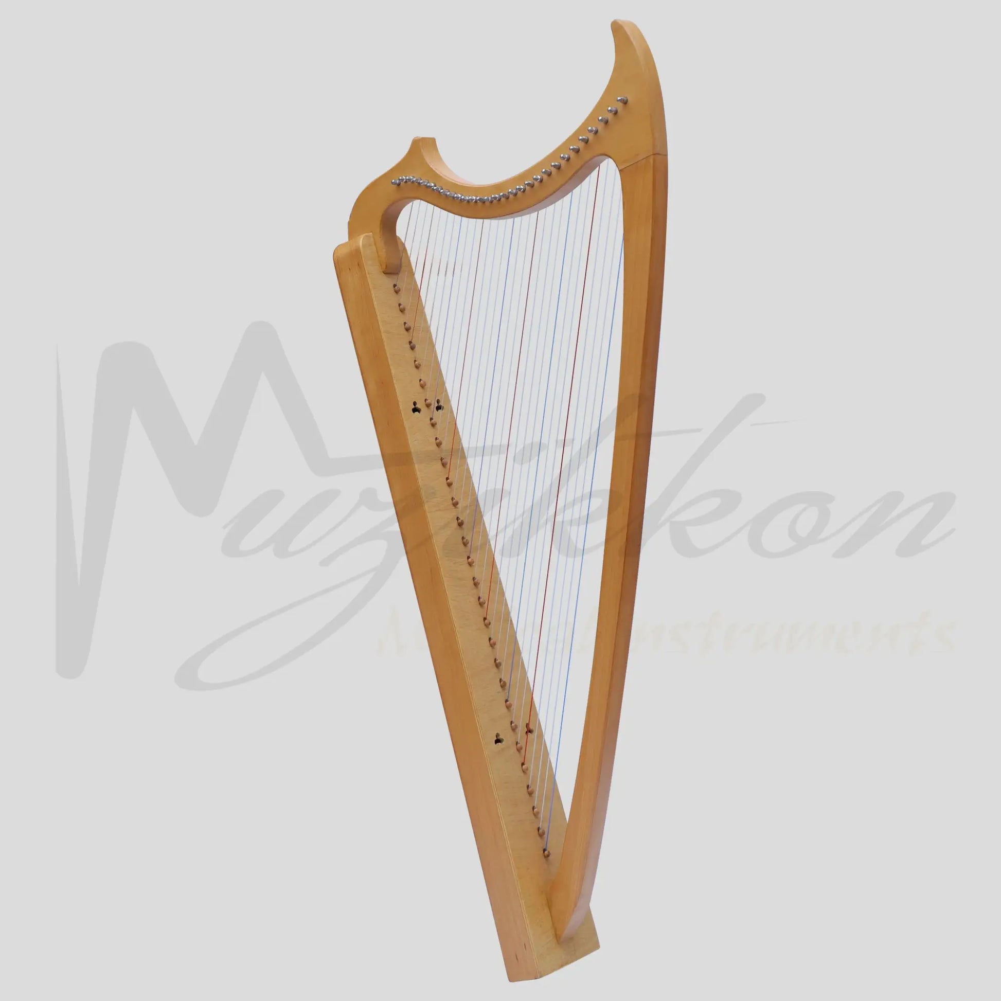 Muzikkon Gothic Harp 29 String Beechwood