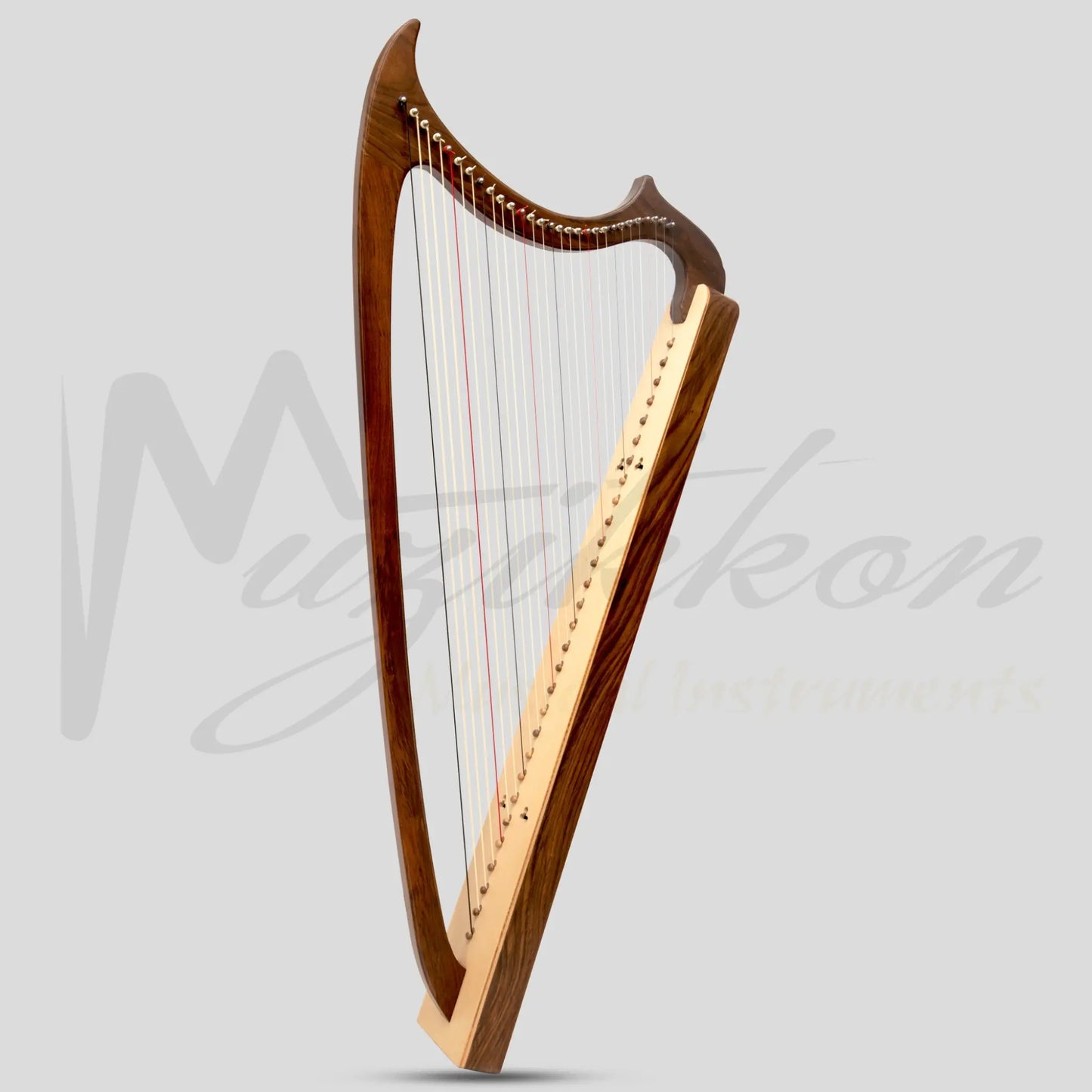 Muzikkon Gothic Harp 29 String Rosewood