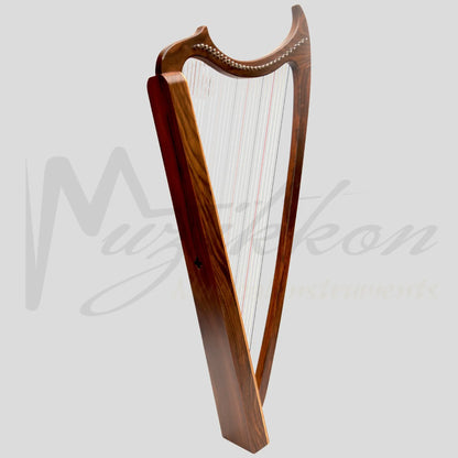 Muzikkon Gothic Harp 29 String Rosewood