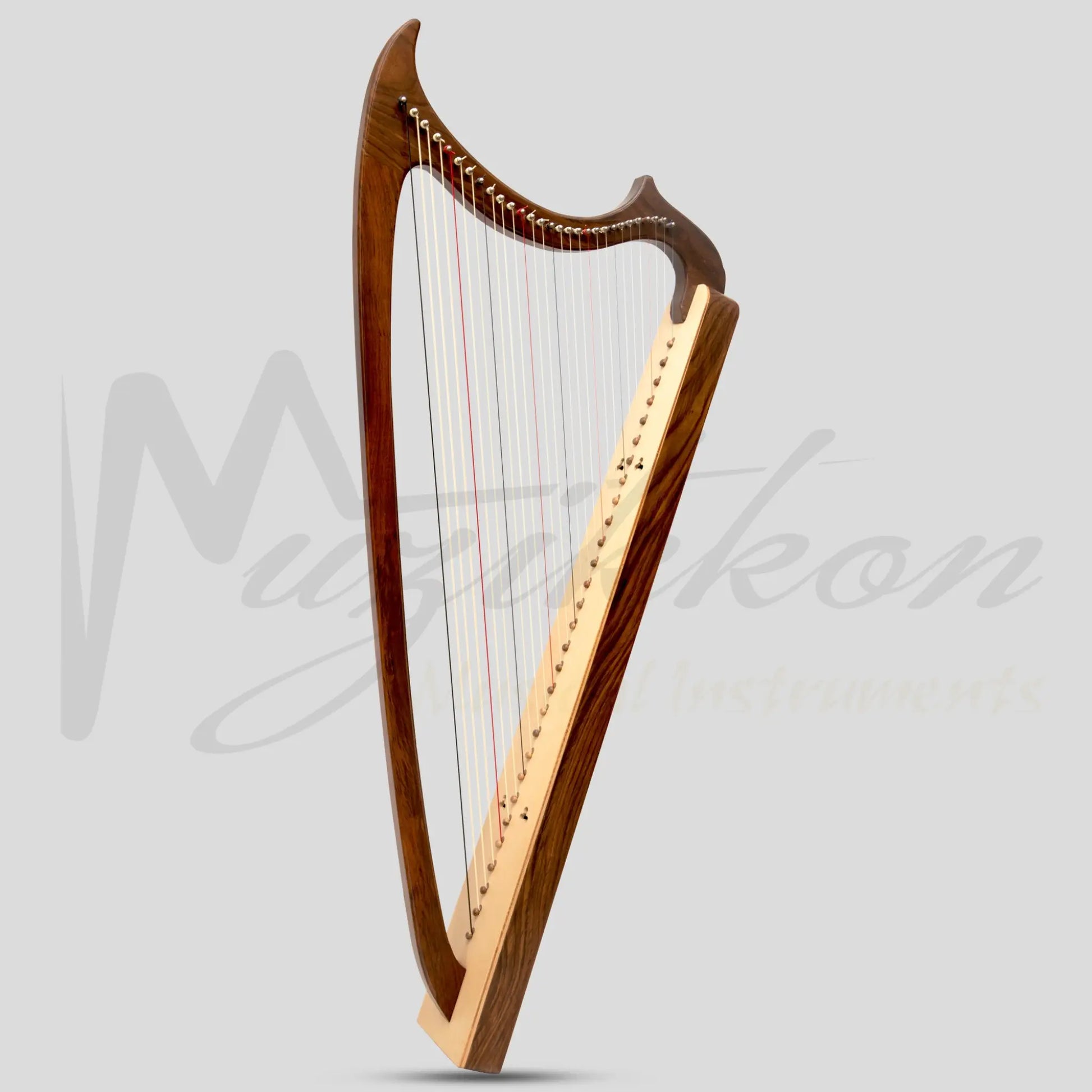 Muzikkon Gothic Harp 29 String Rosewood