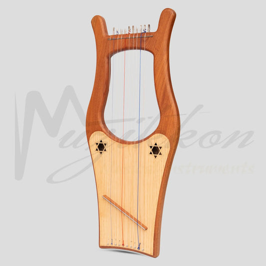 Muzikkon Large Kinnor Harp 10 String Red Cedar