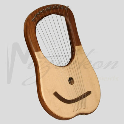 Muzikkon Lyre Harp 10 String Rosewood