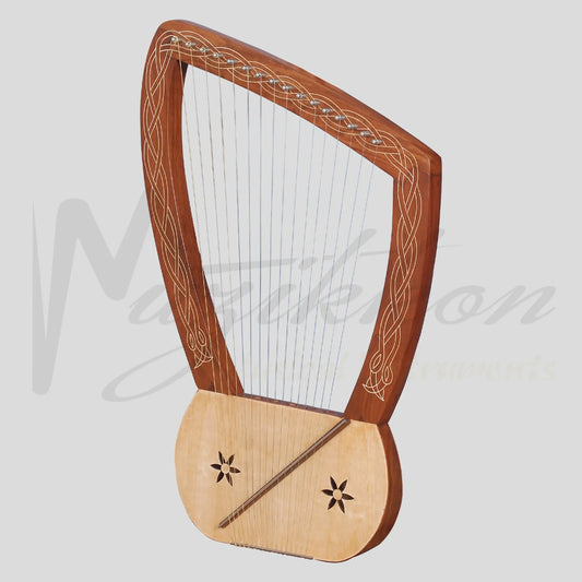 Muzikkon Lyre Harp 16 String Rosewood