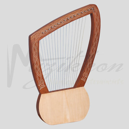 Muzikkon Lyre Harp 16 String Rosewood