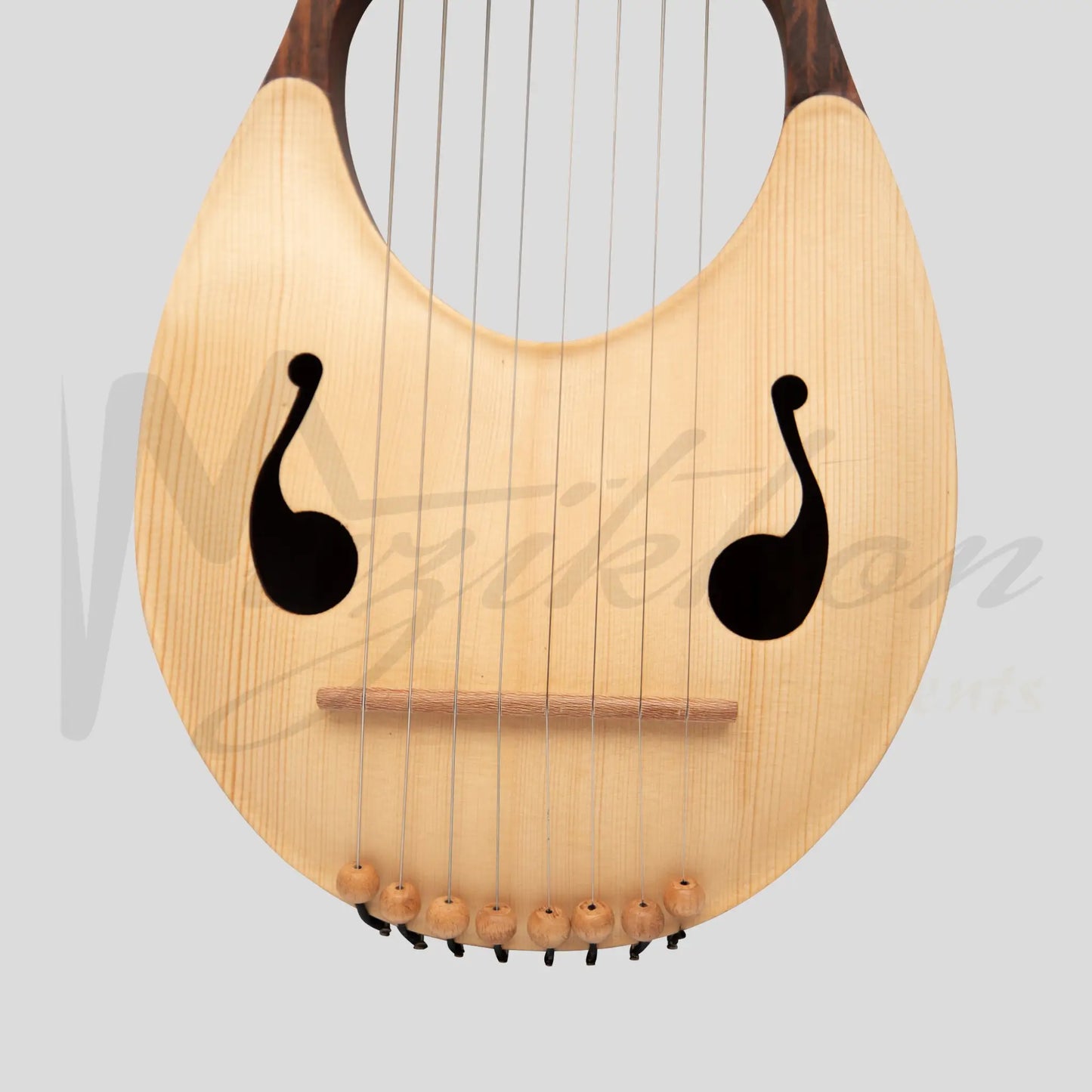 Muzikkon Lyre Harp 8 String Rosewood