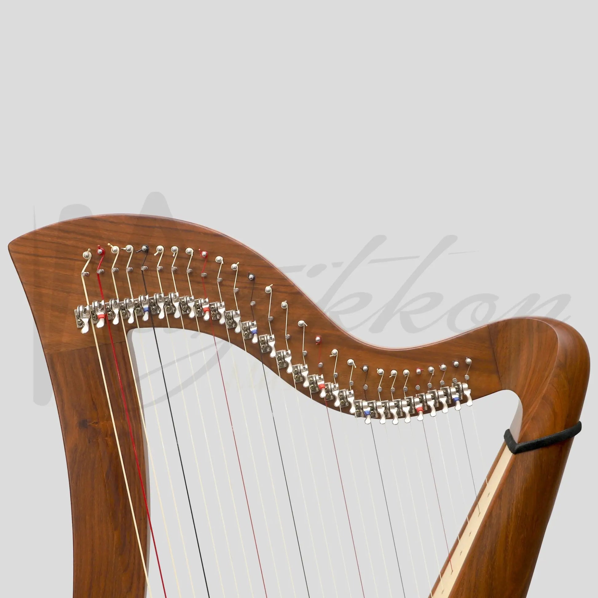 Muzikkon Mchugh Harp 27 String Rosewood Round Back