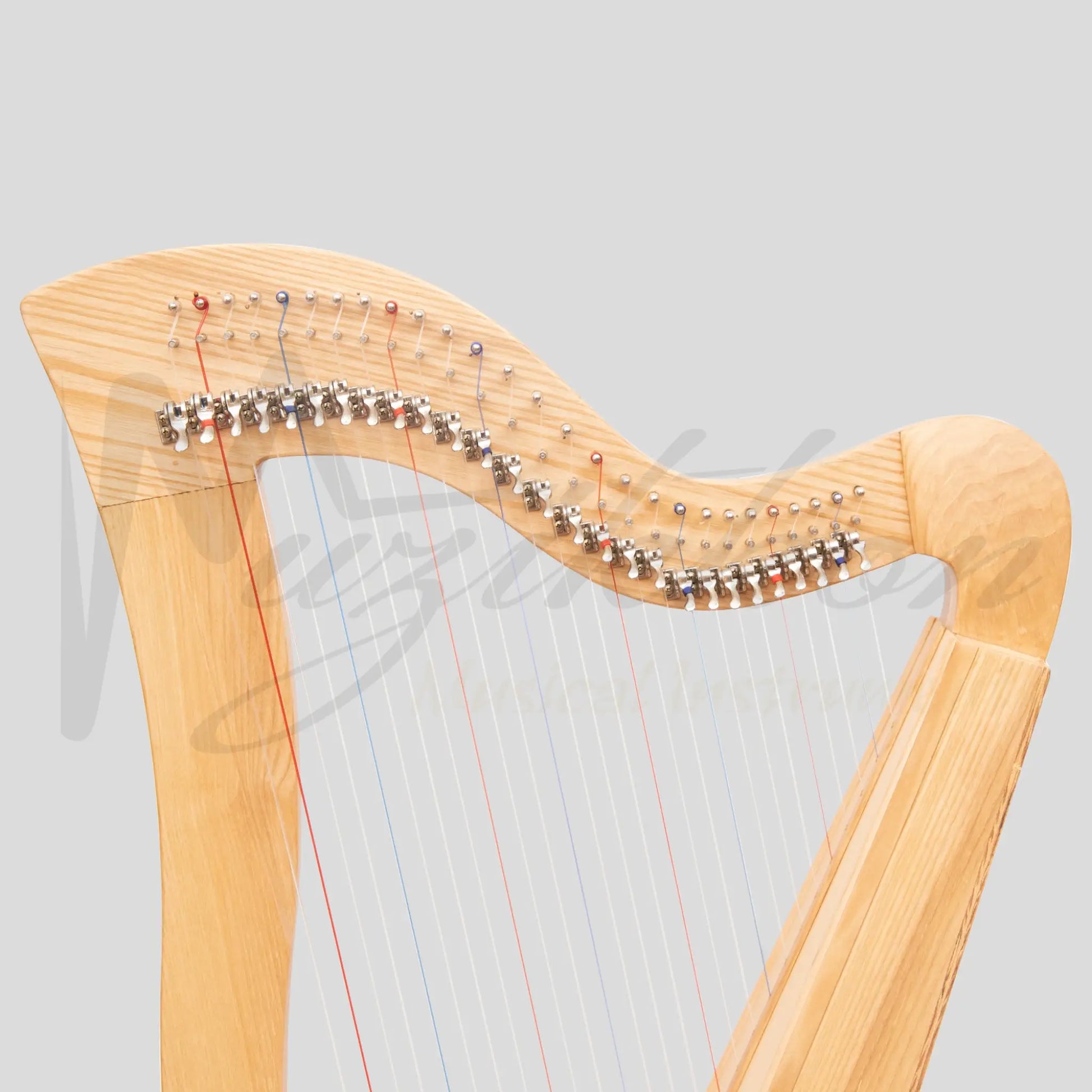 Muzikkon Mchugh Harp 27 Strings Ashwood Square Back