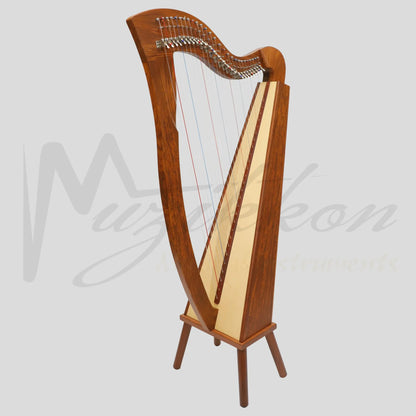 Muzikkon Mchugh Harp 27 Strings Rosewood Square Back