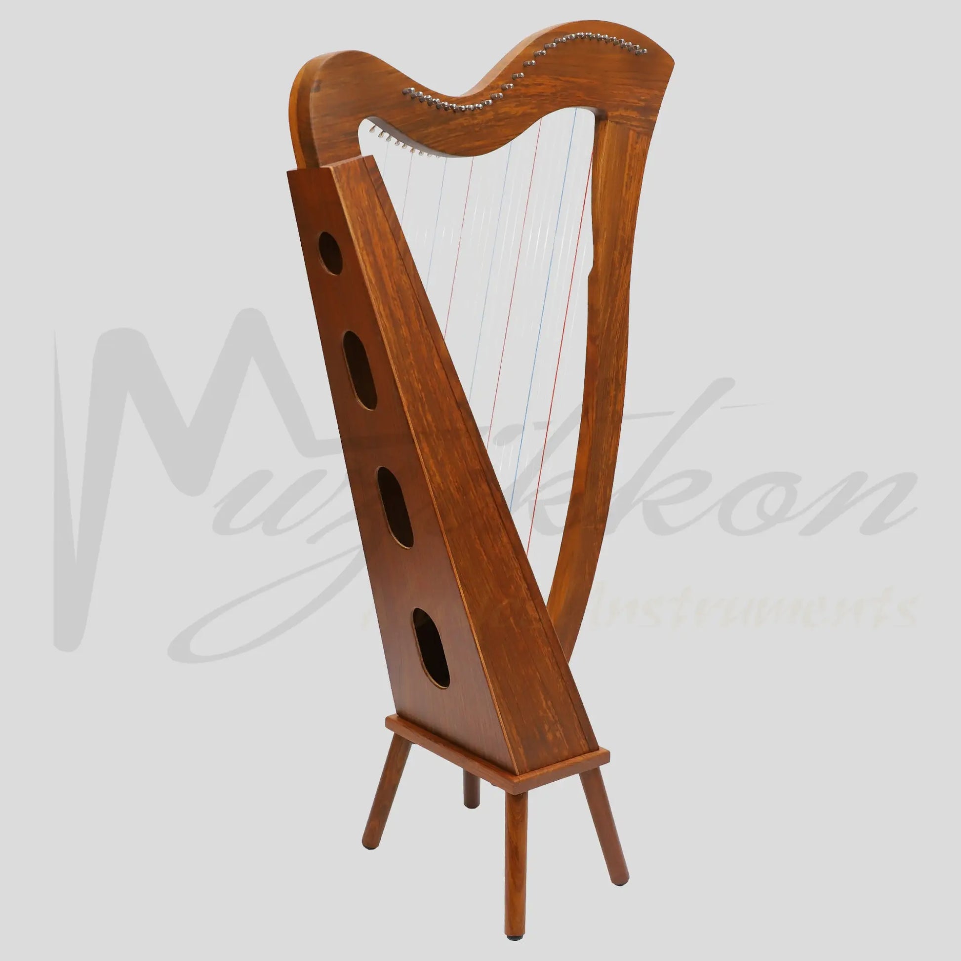 Muzikkon Mchugh Harp 27 Strings Rosewood Square Back