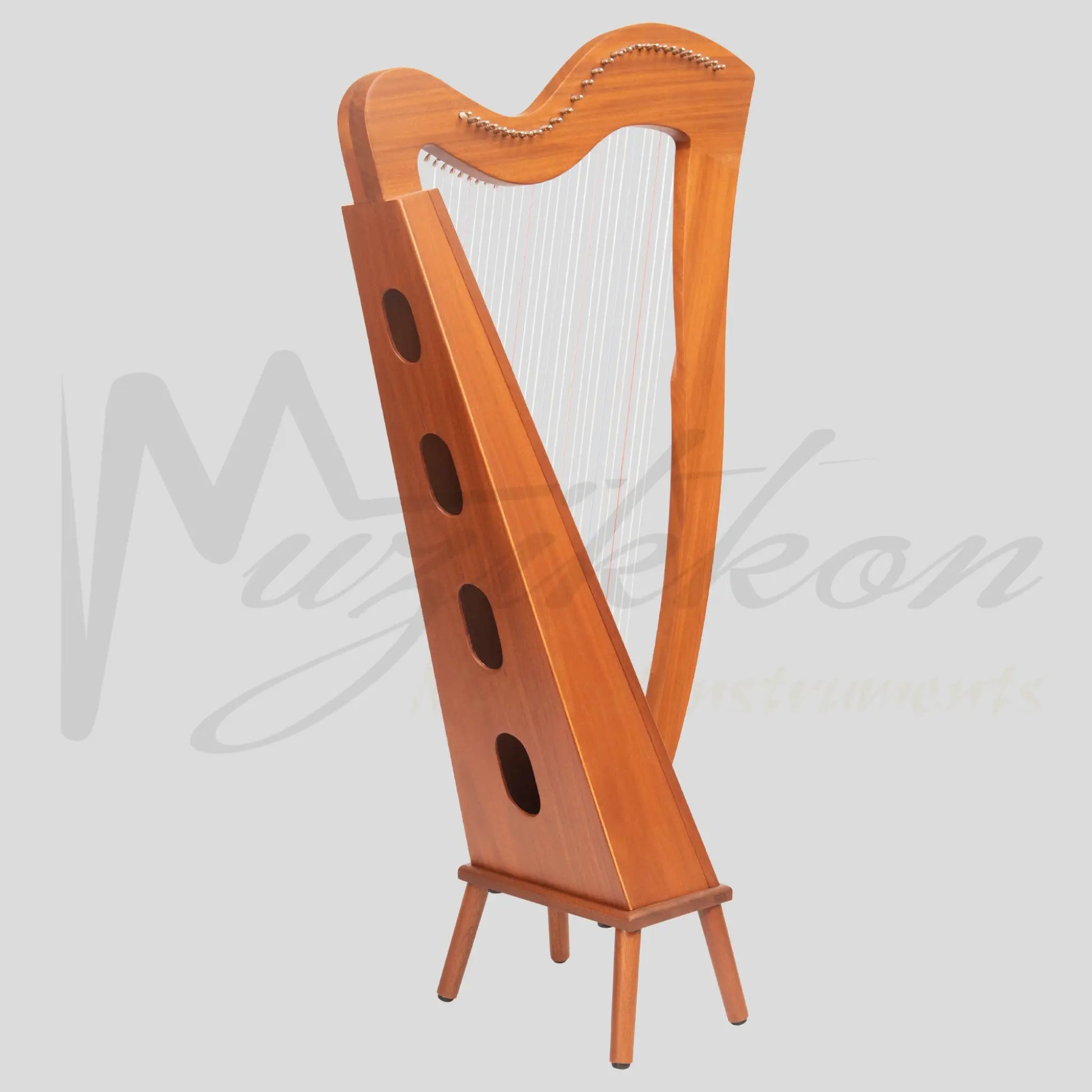 Muzikkon Mchugh Harp 29 Strings Square Back Mahogany