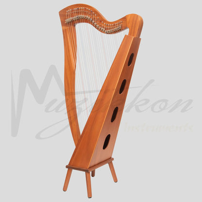 Muzikkon Mchugh Harp 29 Strings Square Back Mahogany