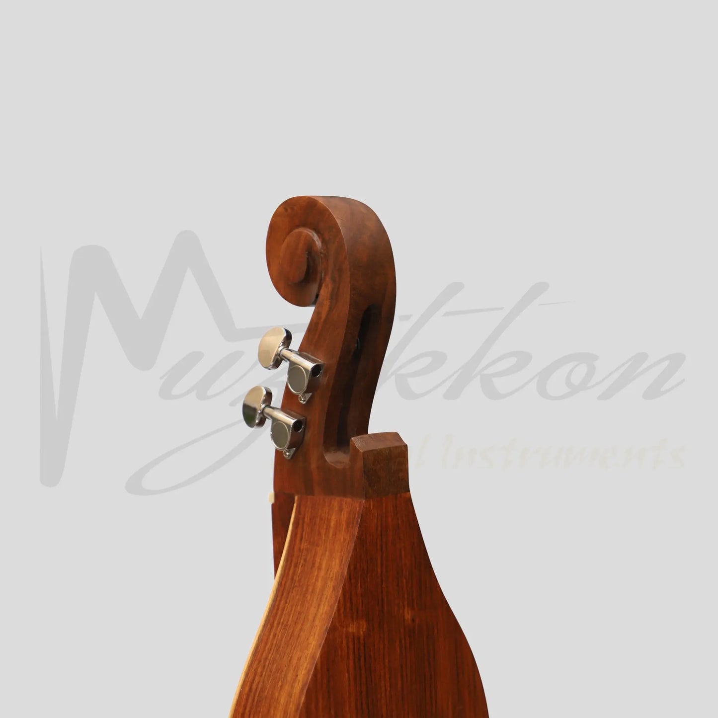 Muzikkon Mountain Dulcimer 4 Strings Knotwork Scroll R-W Silver Gear