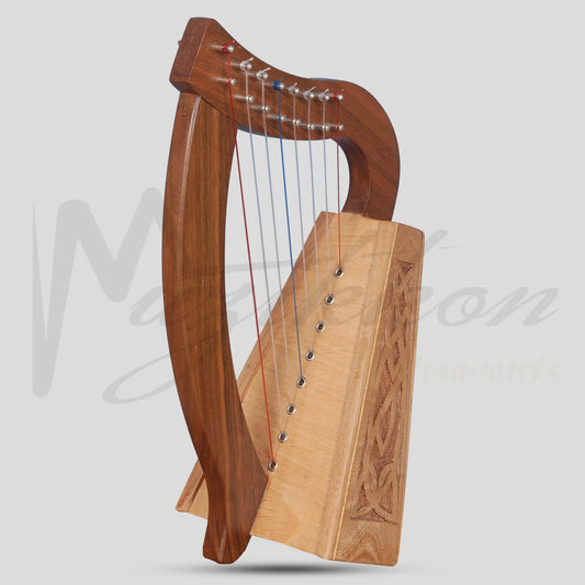 Muzikkon O’carolan Harp 8 Strings Walnut Knotwork