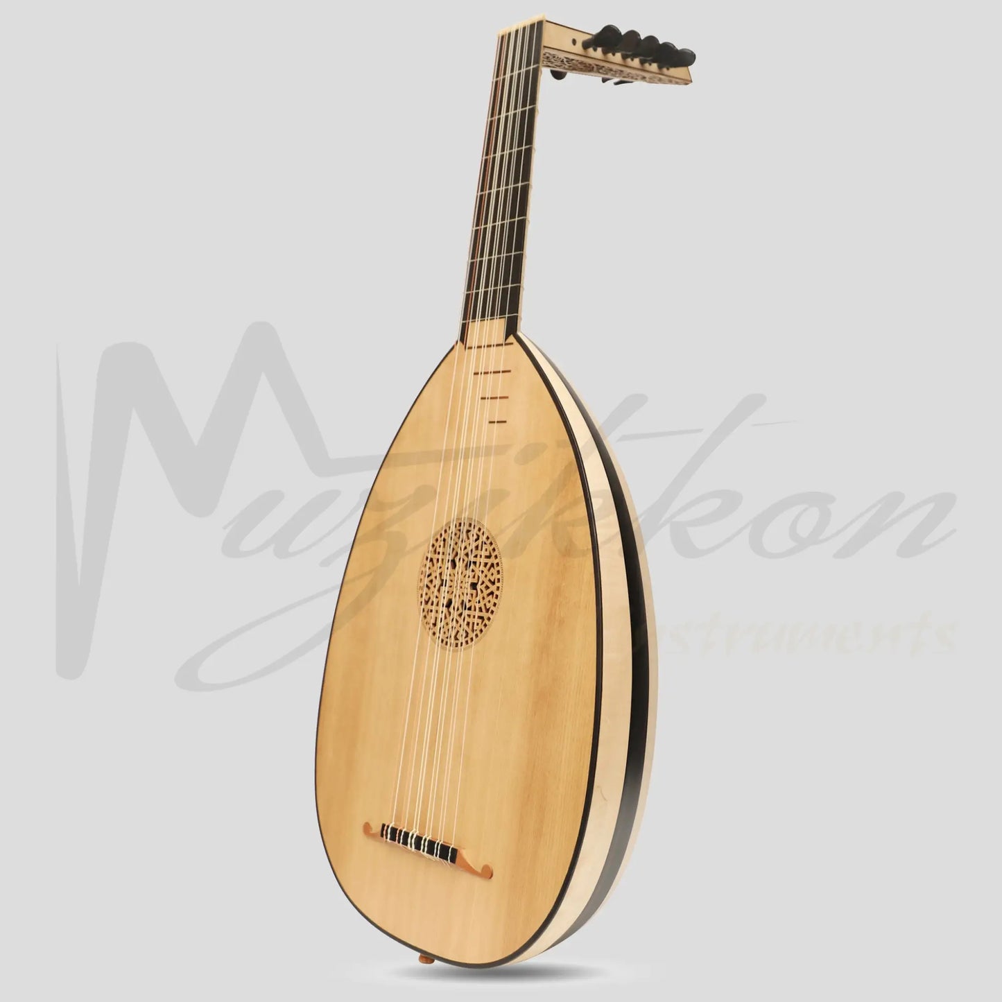 Muzikkon Renaissance Lute 6 Course Right Hand After Hieber Maple/Ebony