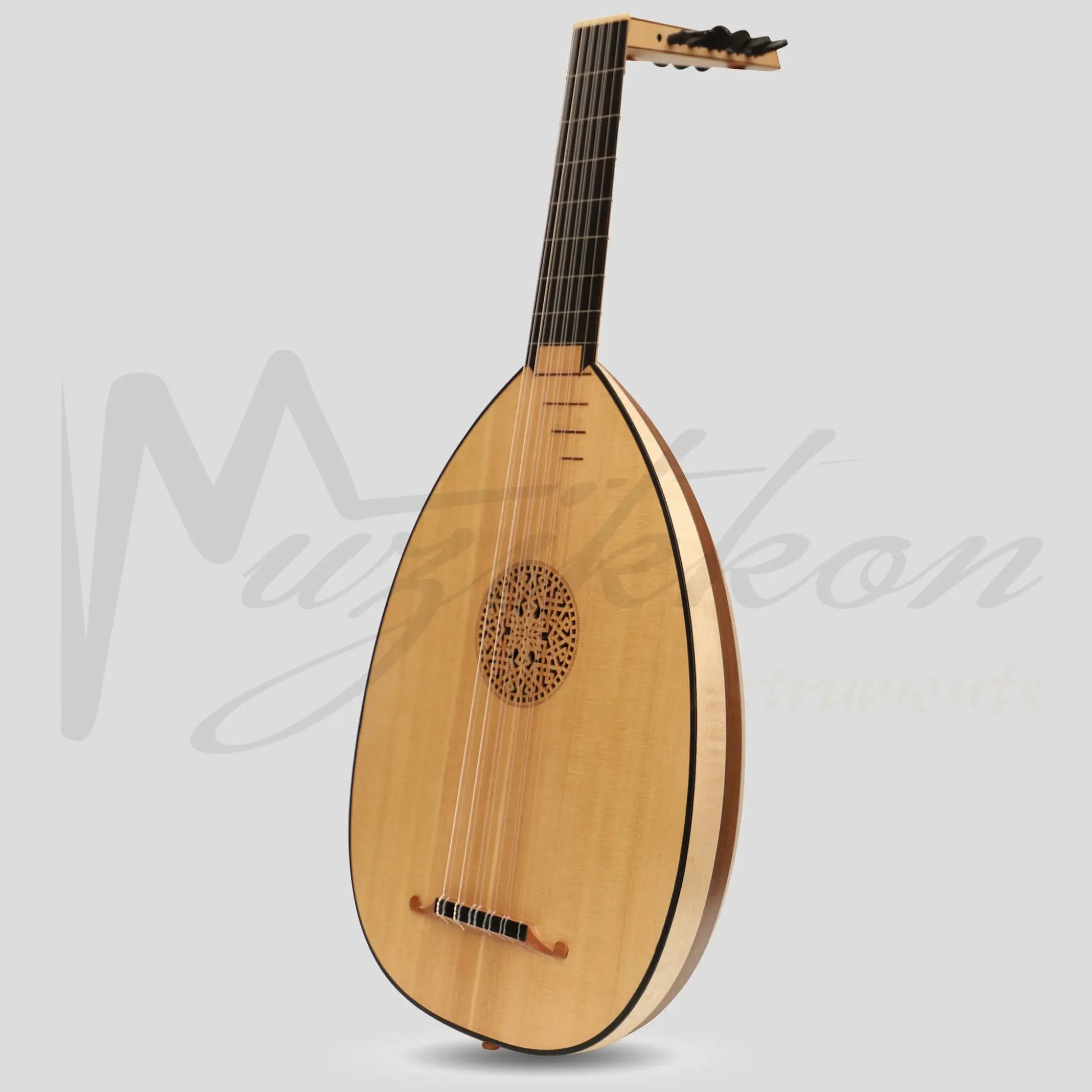 Muzikkon Renaissance Lute 6 Course Right Hand After Hieber Maple/Walnut