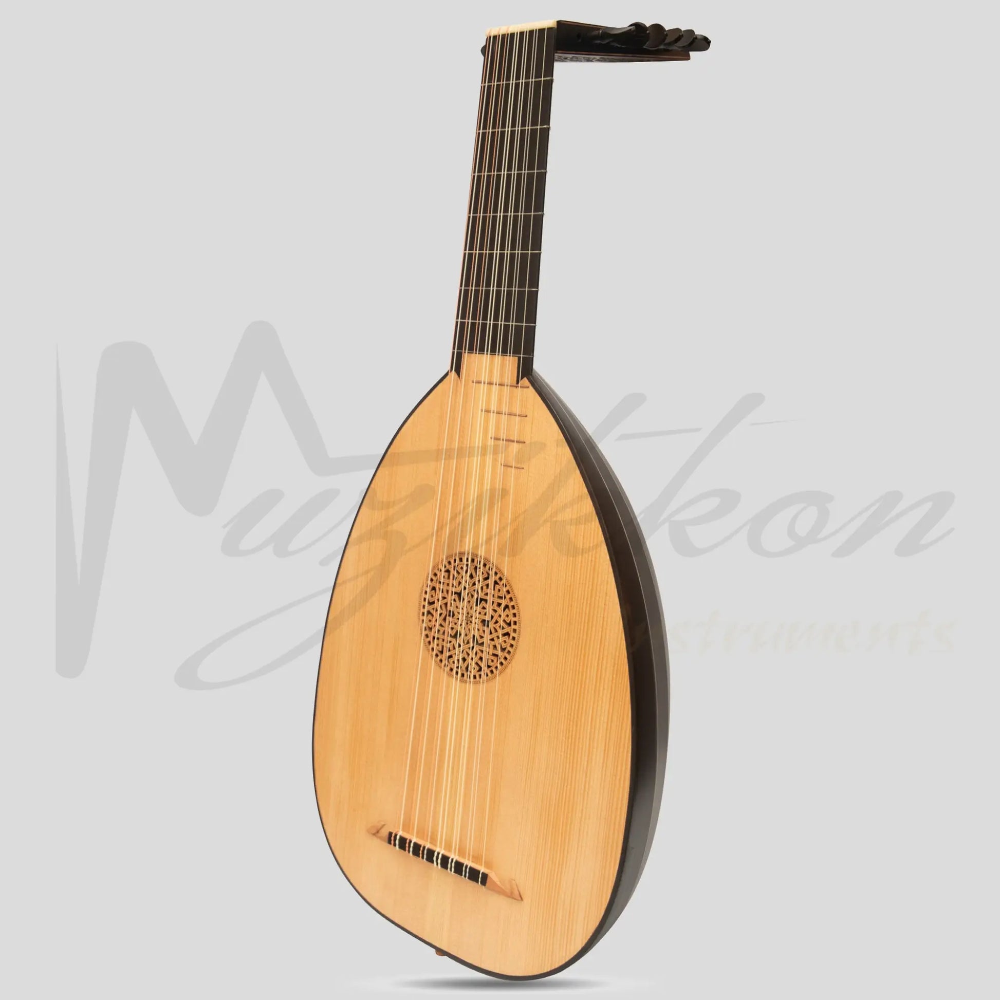 Muzikkon Renaissance Lute 7 Course Right Hand After Hieber Ebony