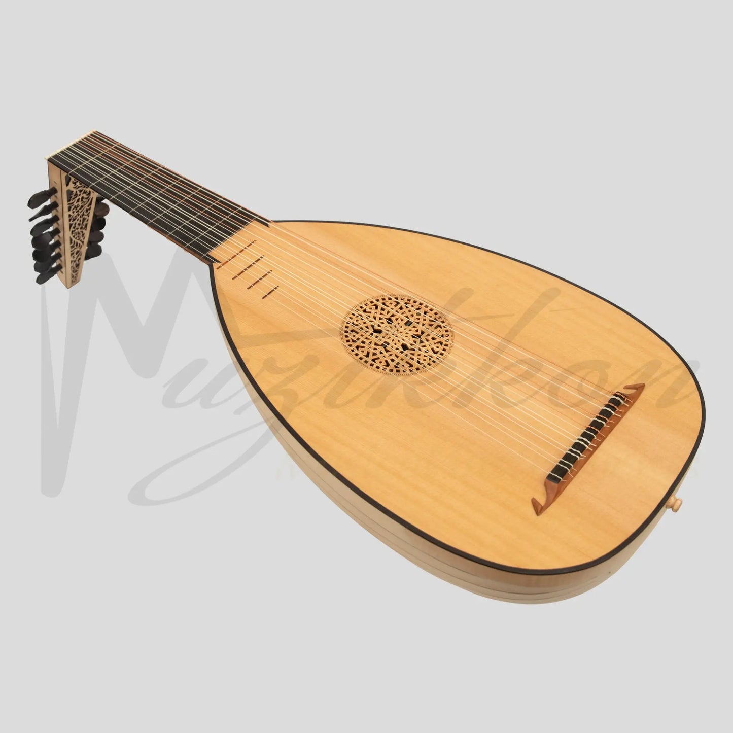 Muzikkon Renaissance Lute 8 Course Deluxe Left Hand After Hieber