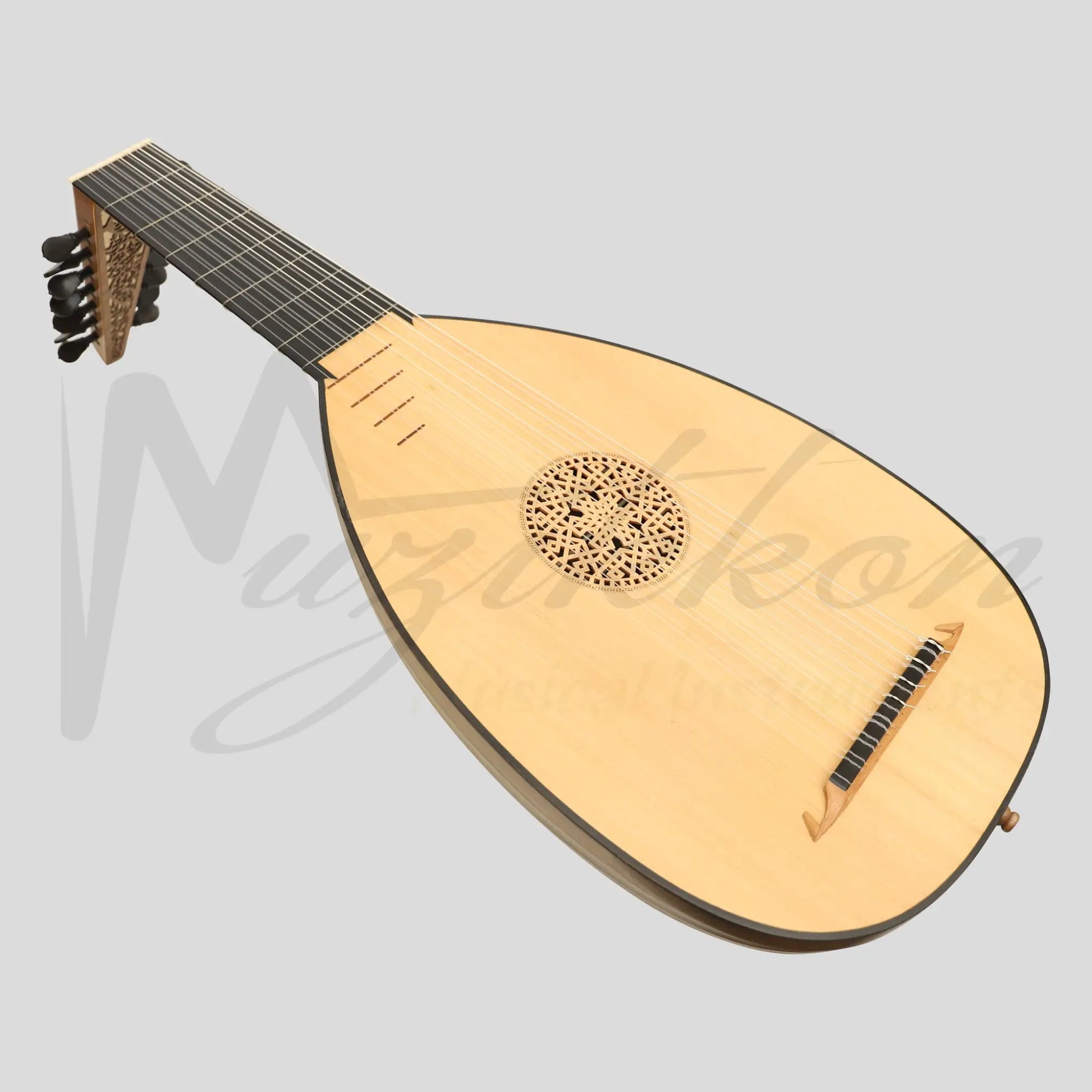 Muzikkon Renaissance Lute 8 Course Deluxe Left Hand After Hieber