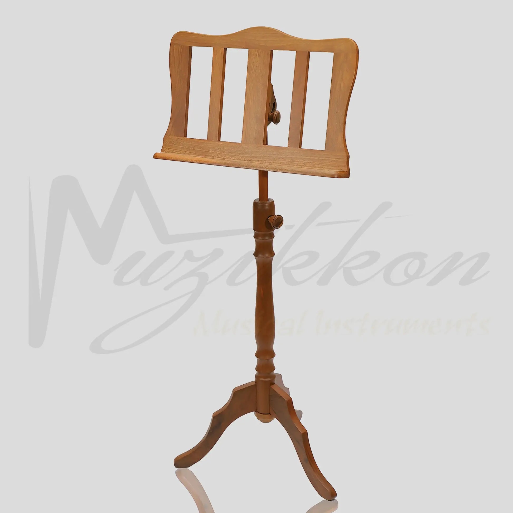 Muzikkon Single Tray Georgian Music Stand Walnut