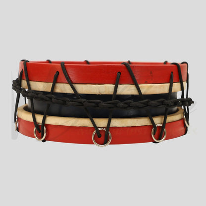 Muzikkon Tabor Drum 10 Inch Red