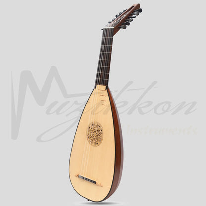 Muzikkon Travel Lute 7 Course Right Hand Rosewood