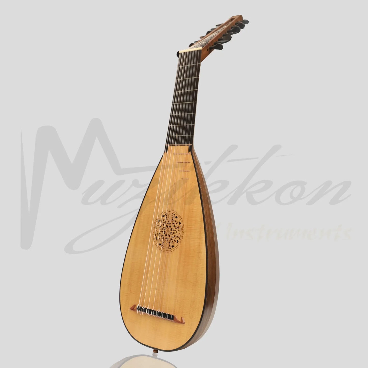 Muzikkon Travel Lute 8 Course Right Hand Walnut