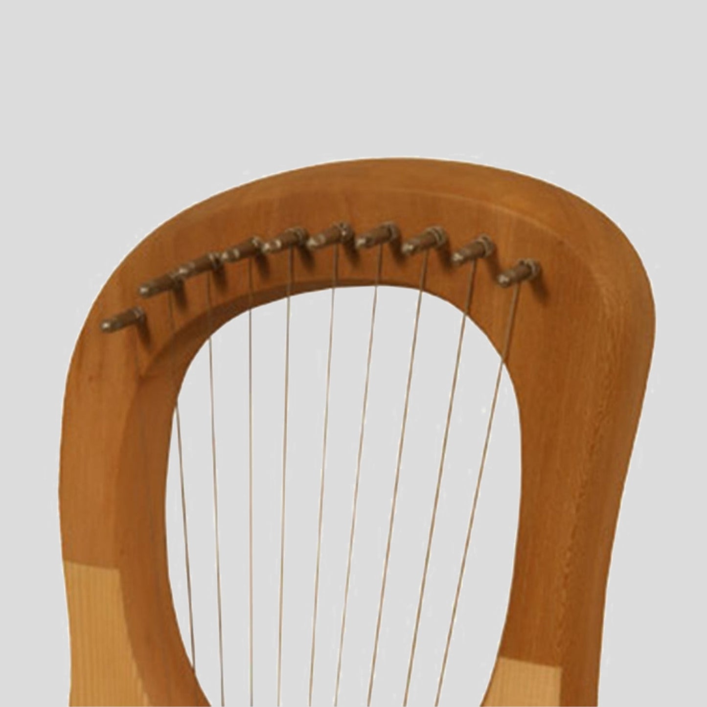 Muzikkon Lyre Harp, 10 String Lacewood