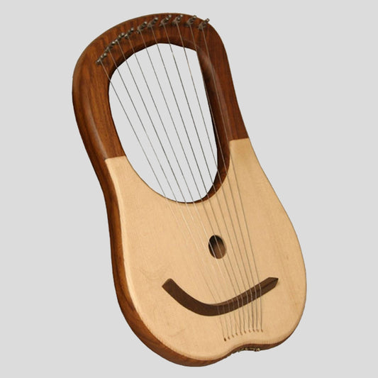 Muzikkon Lyre Harp 10 String Rosewood