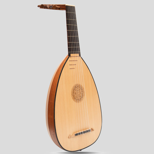 Muzikkon Descant Lute 7 Course Variegated Rosewood Lacewood Left Handed