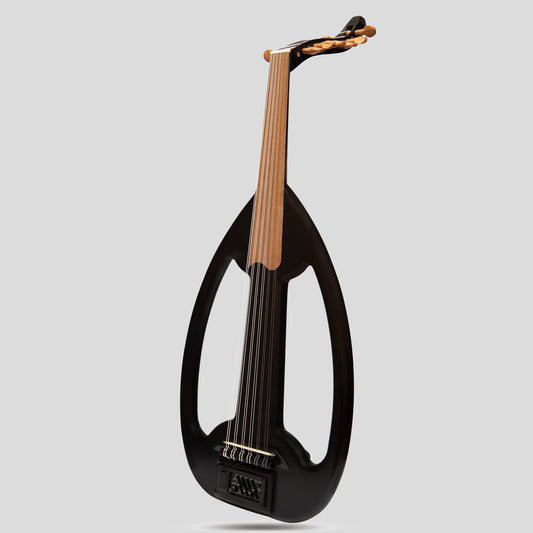 Muzikkon Elettrico Arabico Frame Oud con pioli, pizzo nero