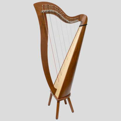 Muzikkon McHugh Harp 27 String Rosewood Round Back
