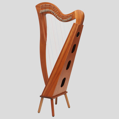 Muzikkon Mchugh Harp 27 Strings Mahogany Square Back