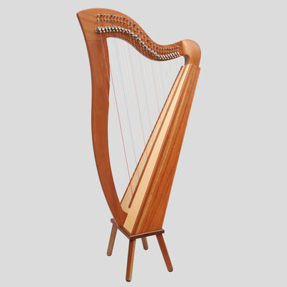 Muzikkon Mchugh Harp 27 Strings Mahogany Square Back