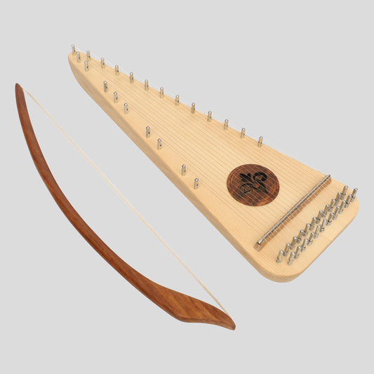 Muzikkon Soprano Bowed Psaltery Roundback Lacewood