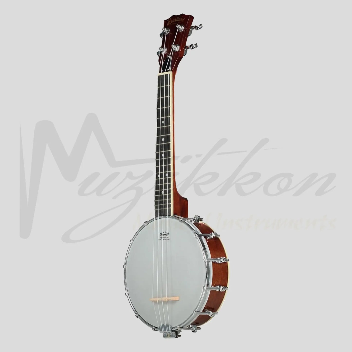 New Heartland 4 String Banjolele Banjo Ukulele 23 Inch Concert Mahogany