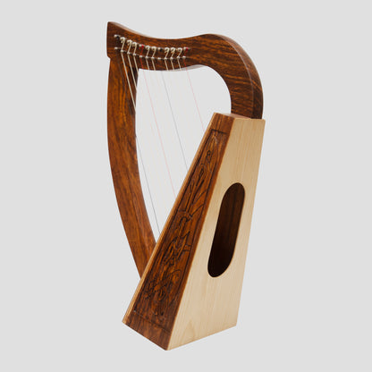 O'Carolan Harp 12 String Rosewood Celtic Dragon