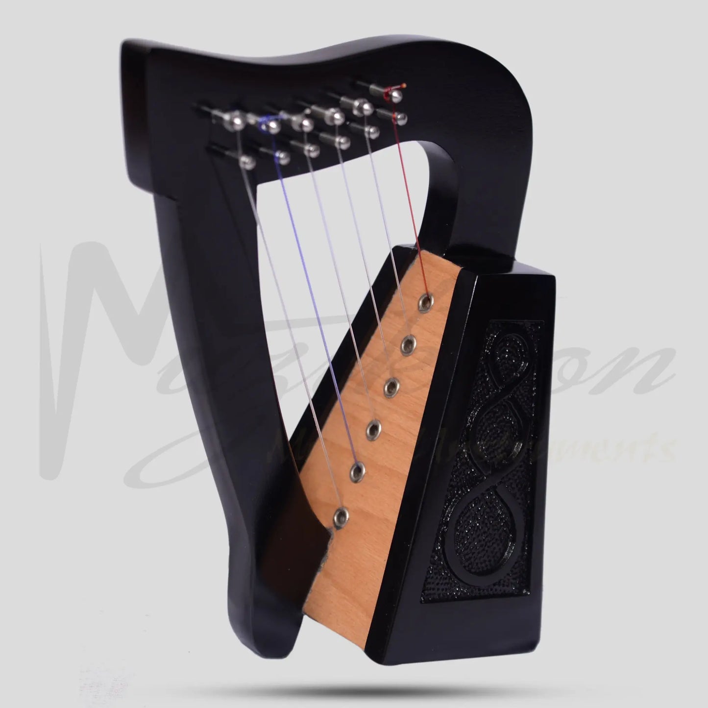 O’carolan Harp 6 String Black Knotwork