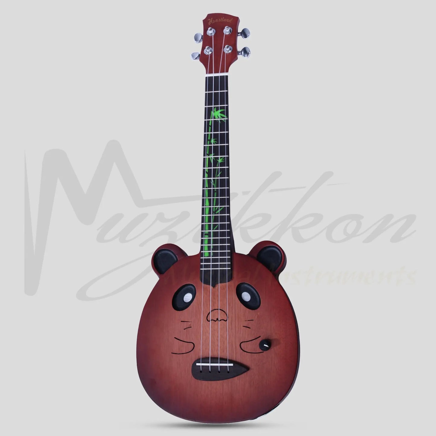 Panda Wood Electric Ukulele With Bag