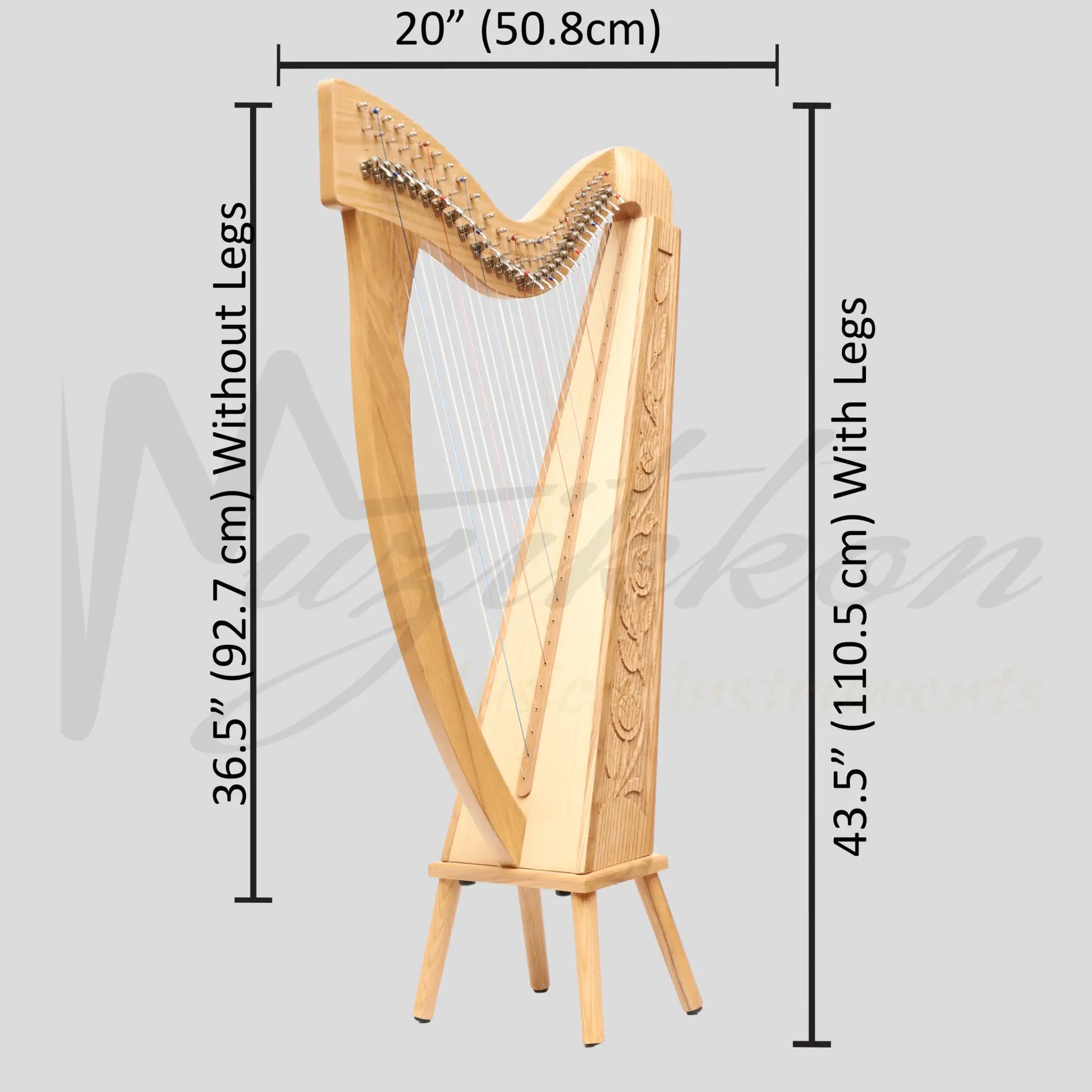 Trinity Harp 27 String Ashwood